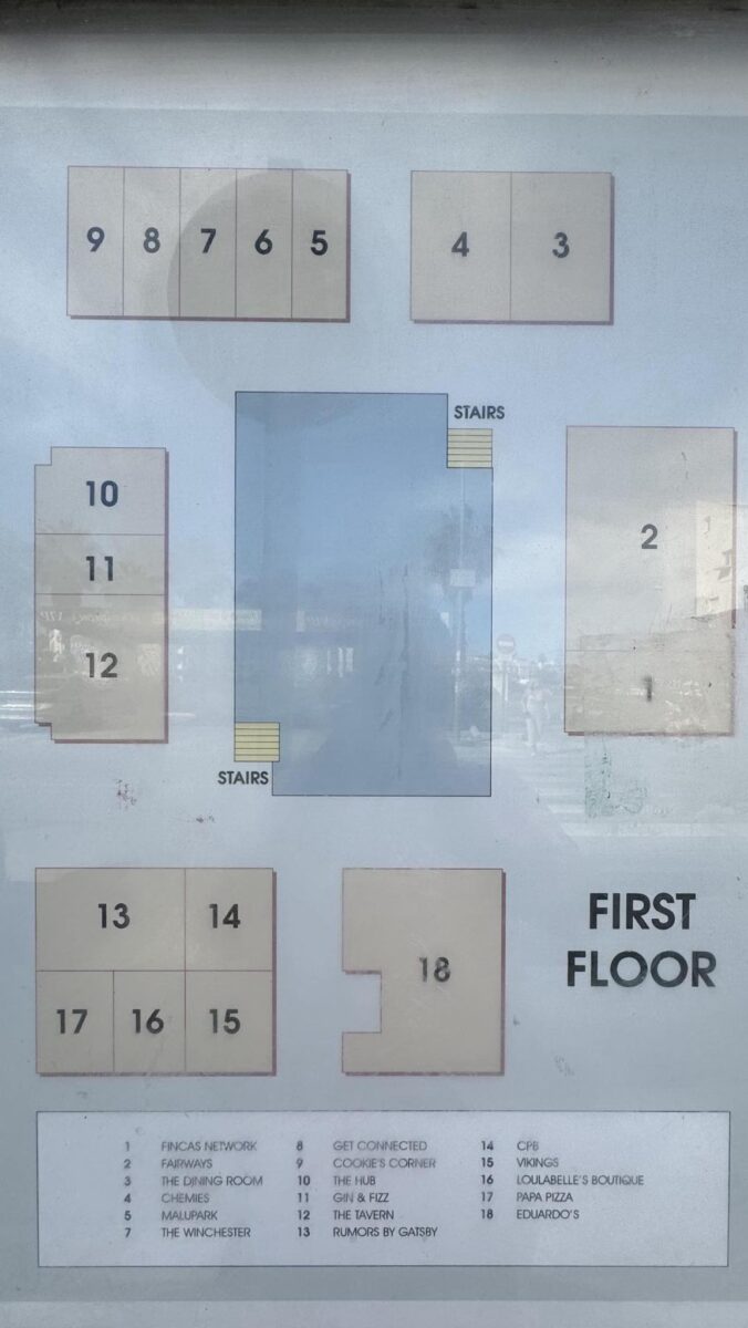 Villamartin Plaza First floor map